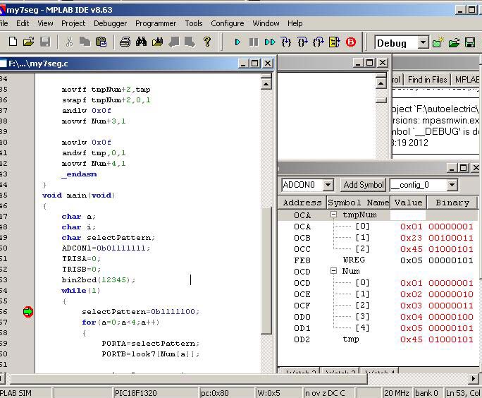 primer-4-kh-razryadnogo-semisegmentnogo-indikatoraMPLAB 